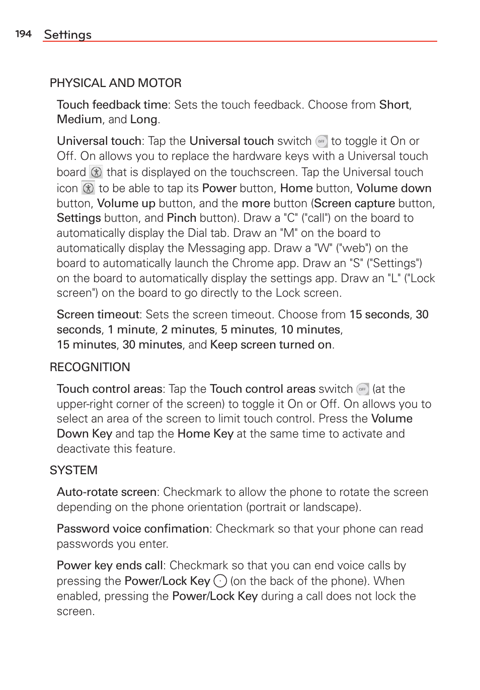 LG LGVS985 User Manual | Page 196 / 245