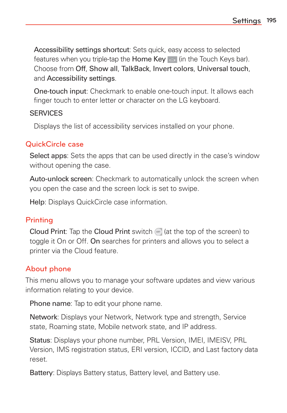 LG LGVS985 User Manual | Page 197 / 245