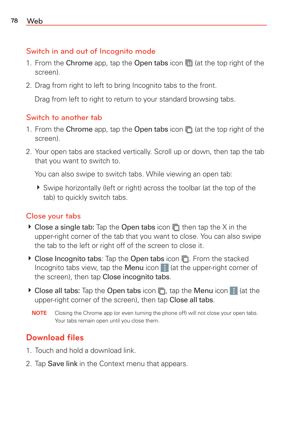 Download ﬁles | LG LGVS985 User Manual | Page 80 / 245