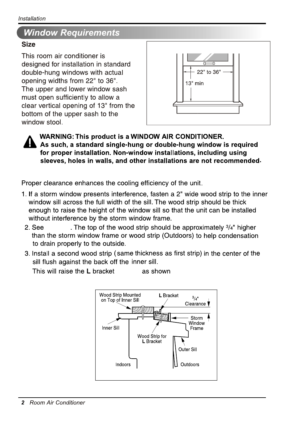 Т³гж 13, Clearance | LG LW6013ER User Manual | Page 12 / 44