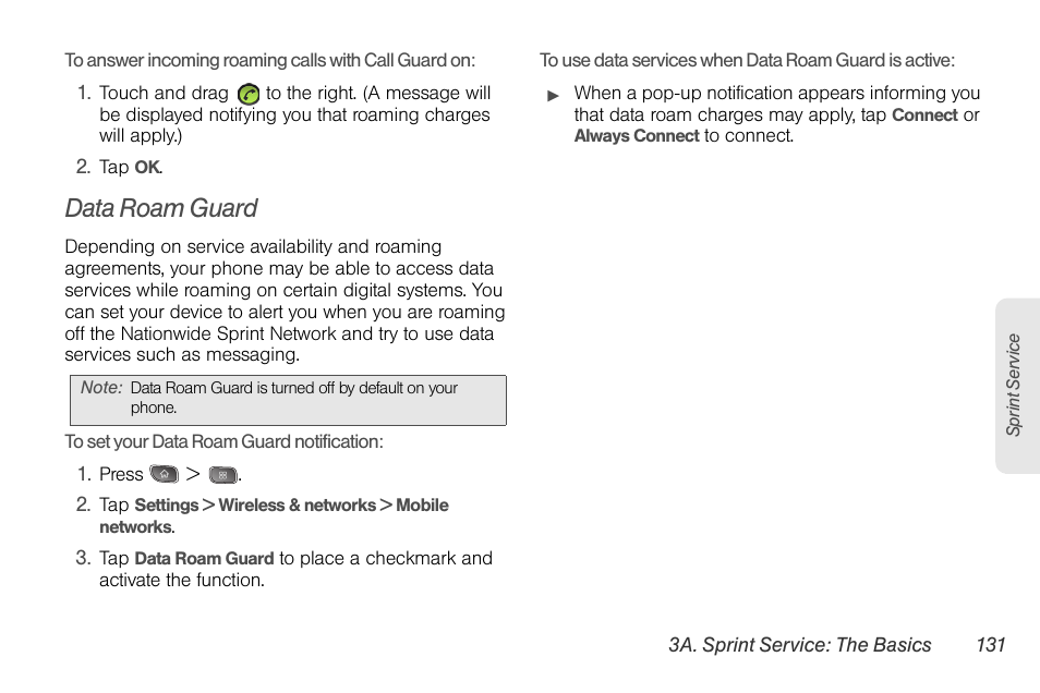 Data roam guard | LG LGLS670 User Manual | Page 145 / 213