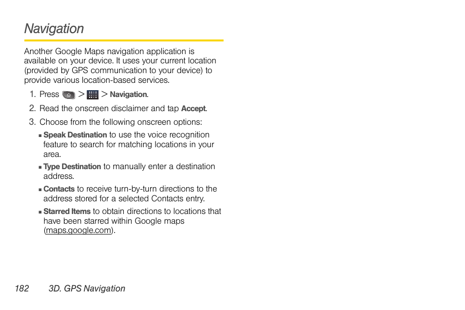 Navigation | LG LGLS670 User Manual | Page 196 / 213