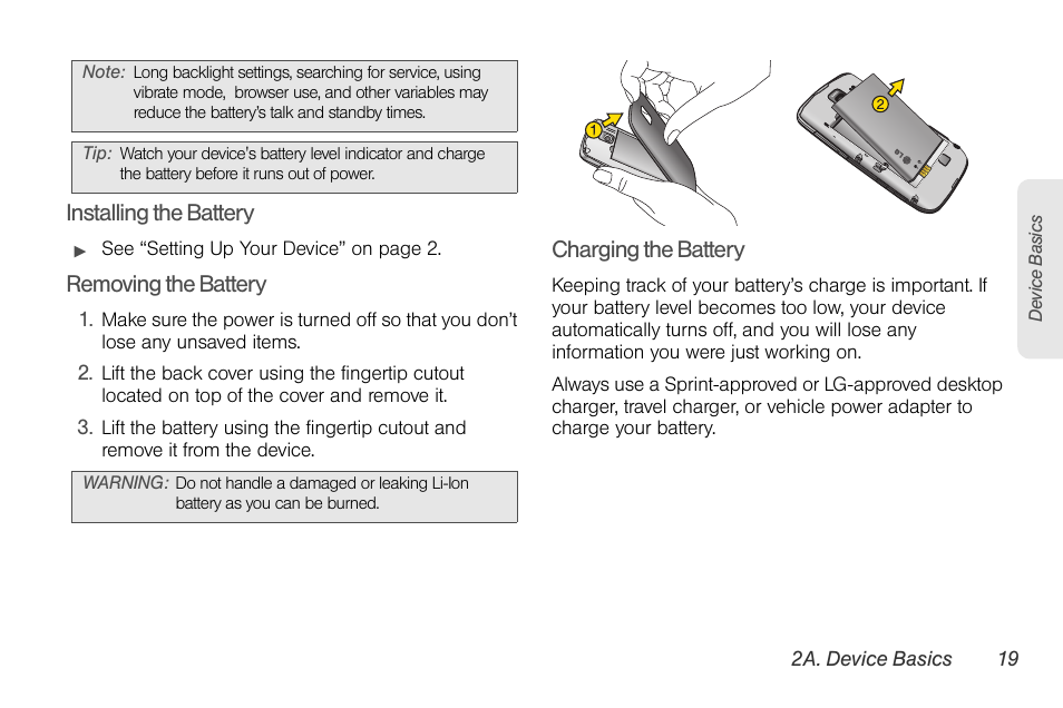 LG LGLS670 User Manual | Page 33 / 213