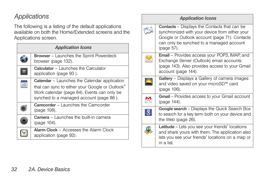 Applications | LG LGLS670 User Manual | Page 46 / 213