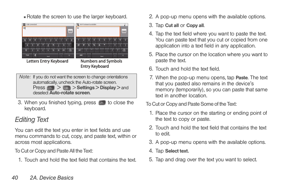 Editing text | LG LGLS670 User Manual | Page 54 / 213