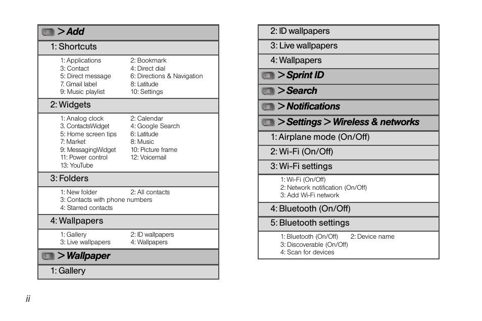 Wallpaper | LG LGLS670 User Manual | Page 8 / 213