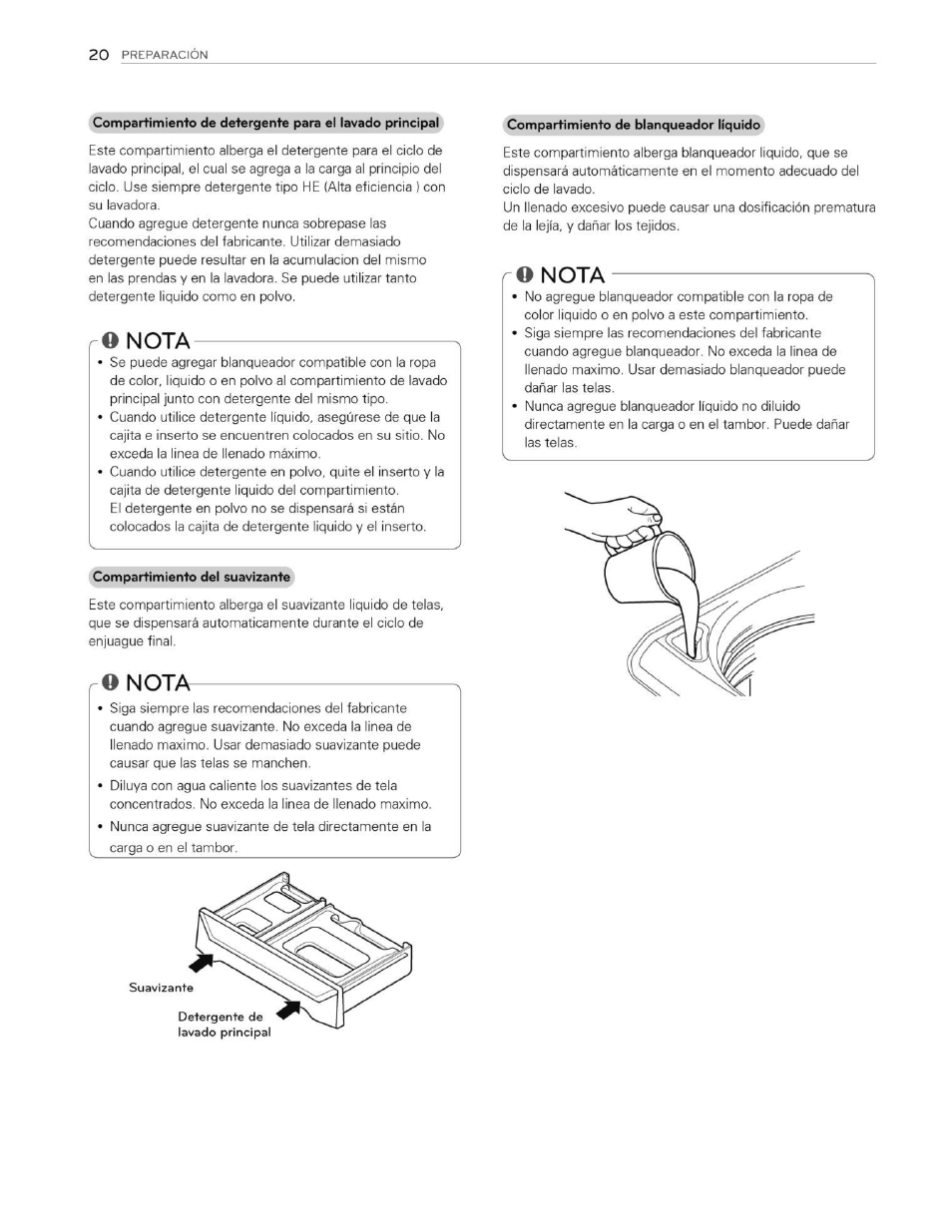 O nota | LG WT5070CW User Manual | Page 58 / 76