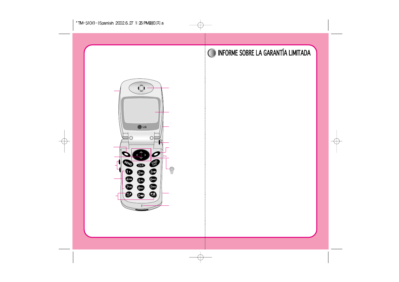 Componentes del t, Componentes del t eléfono eléfono | LG LGTM510 User Manual | Page 55 / 113