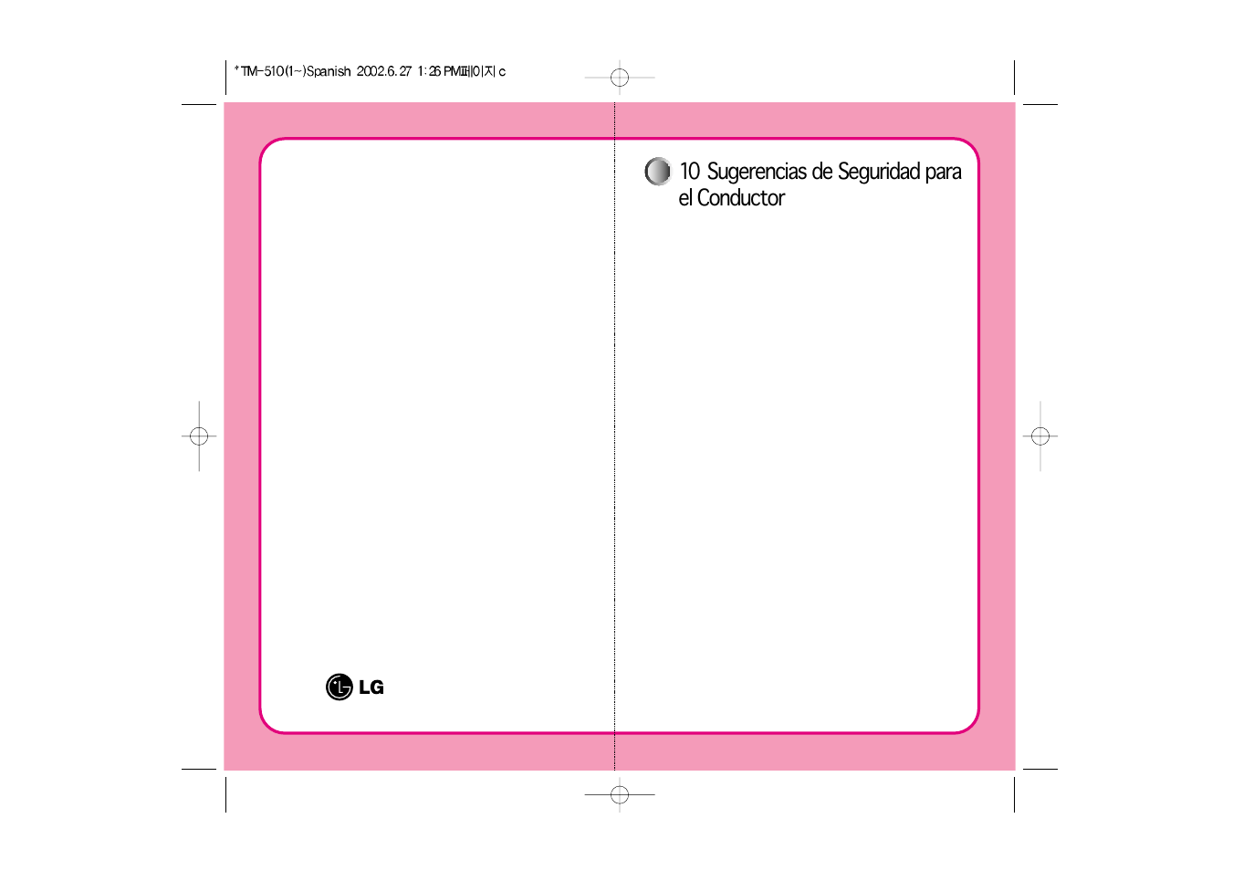 10 sugerencias de seguridad para el conductor, Electronics service | LG LGTM510 User Manual | Page 56 / 113