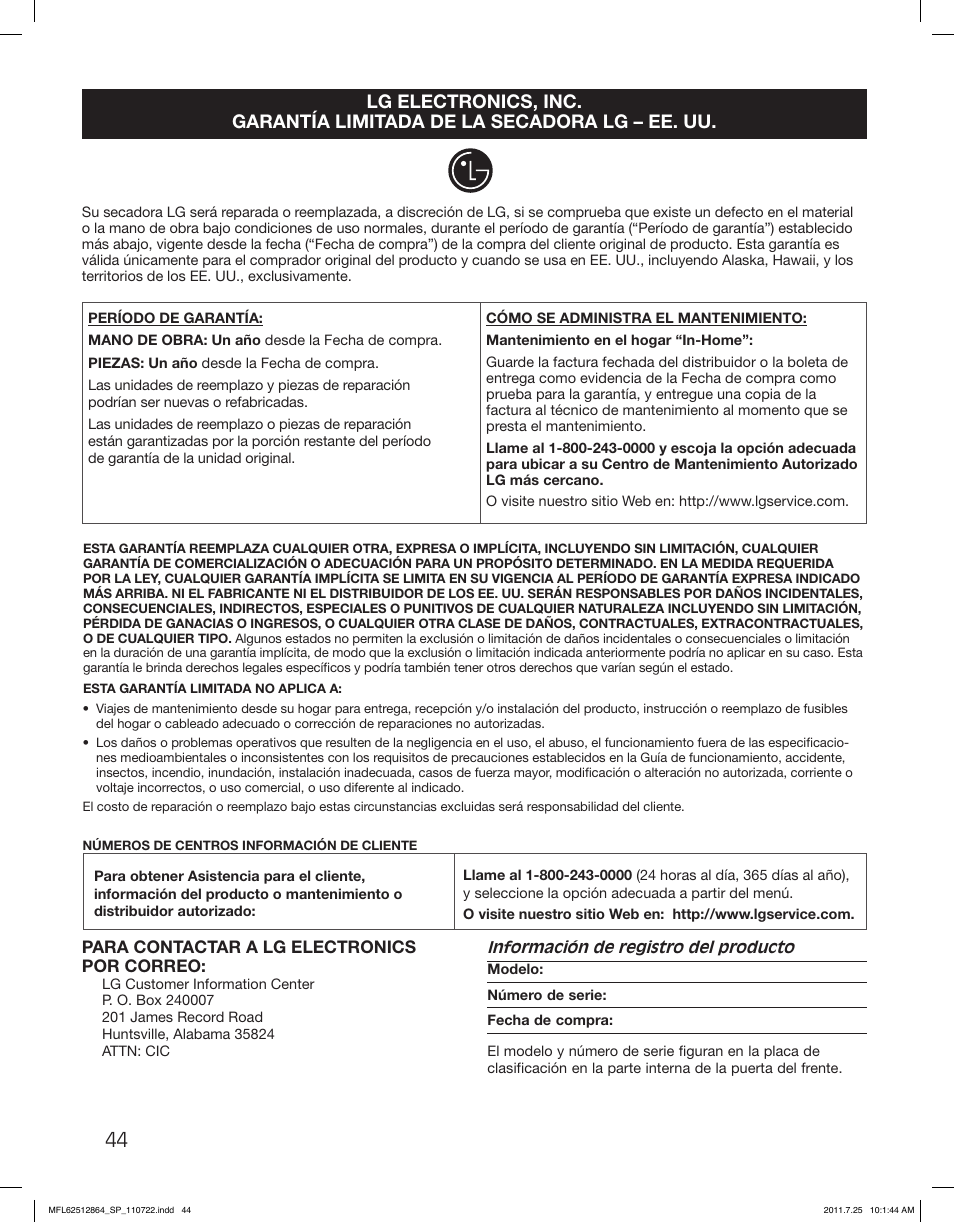 LG DLG2351W User Manual | Page 90 / 92