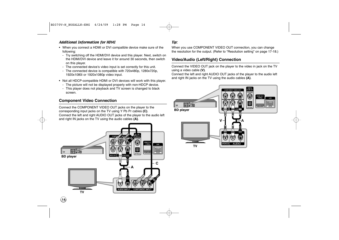 LG BD370 User Manual | Page 14 / 56