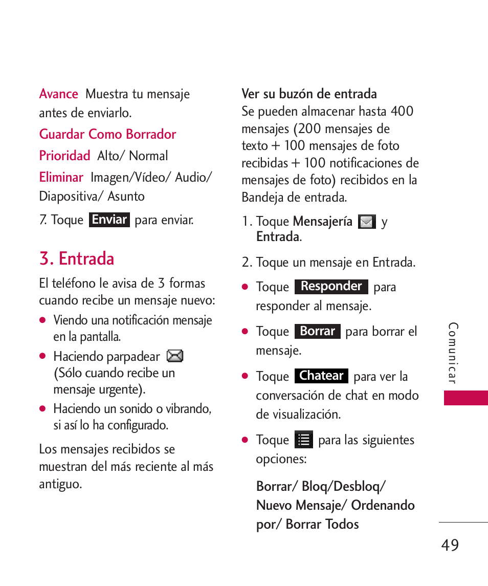 Entrada | LG LGUX700 User Manual | Page 193 / 295