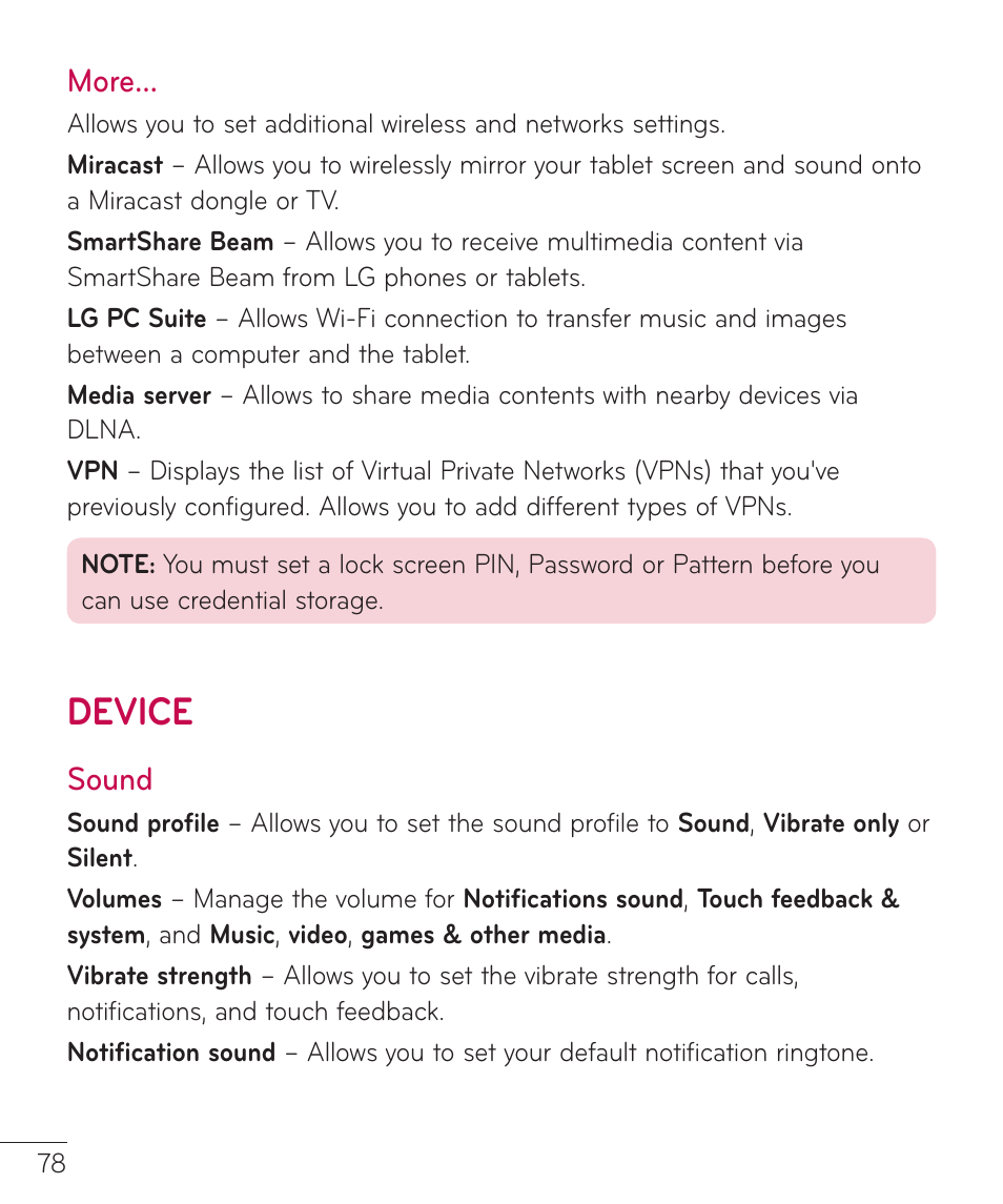 Device | LG LGV400 User Manual | Page 80 / 132