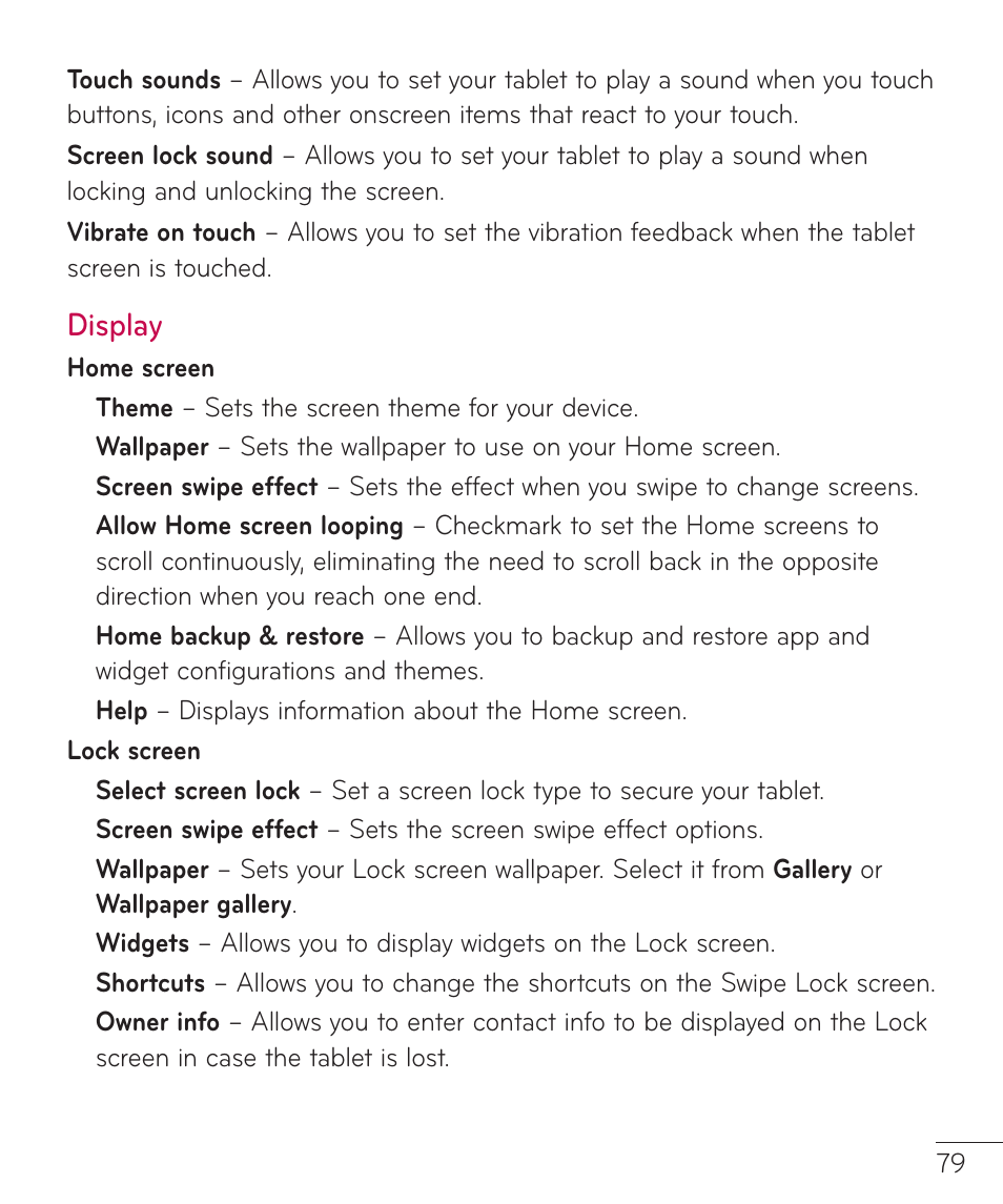 Display | LG LGV400 User Manual | Page 81 / 132