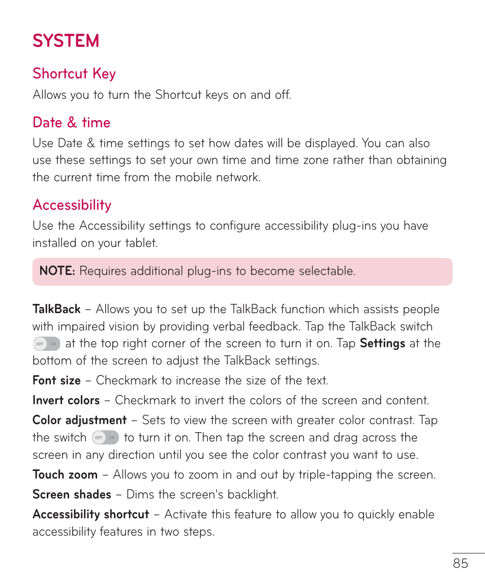 System | LG LGV400 User Manual | Page 87 / 132