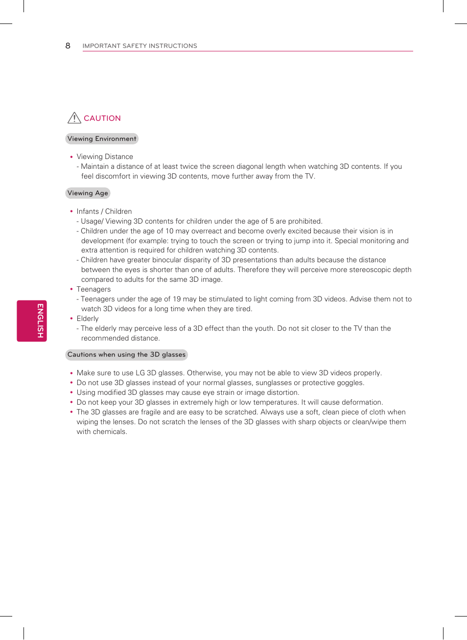 LG 47CM565 User Manual | Page 8 / 40