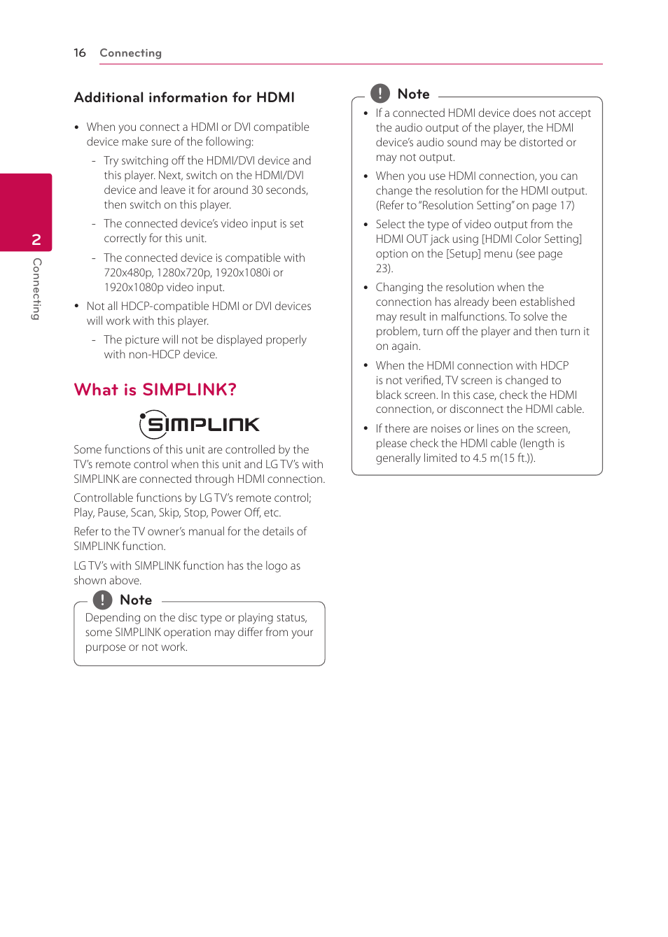 What is simplink, 16 – what is simplink | LG BP125 User Manual | Page 16 / 48