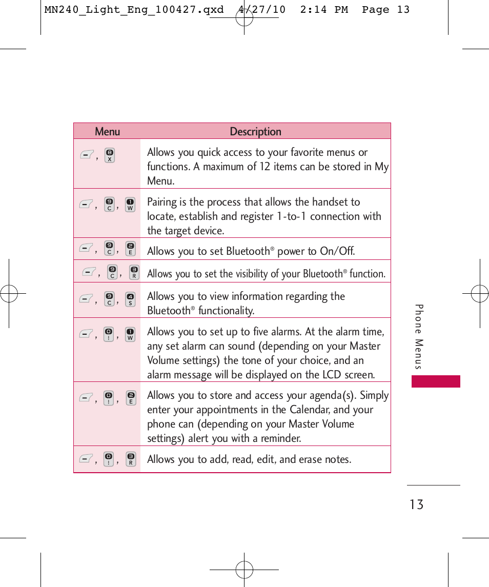 LG MN240 User Manual | Page 15 / 58