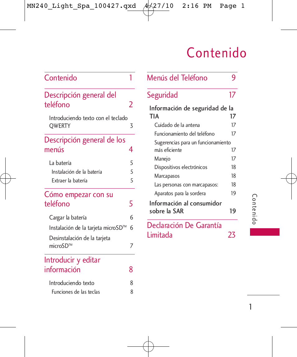 LG MN240 User Manual | Page 30 / 58