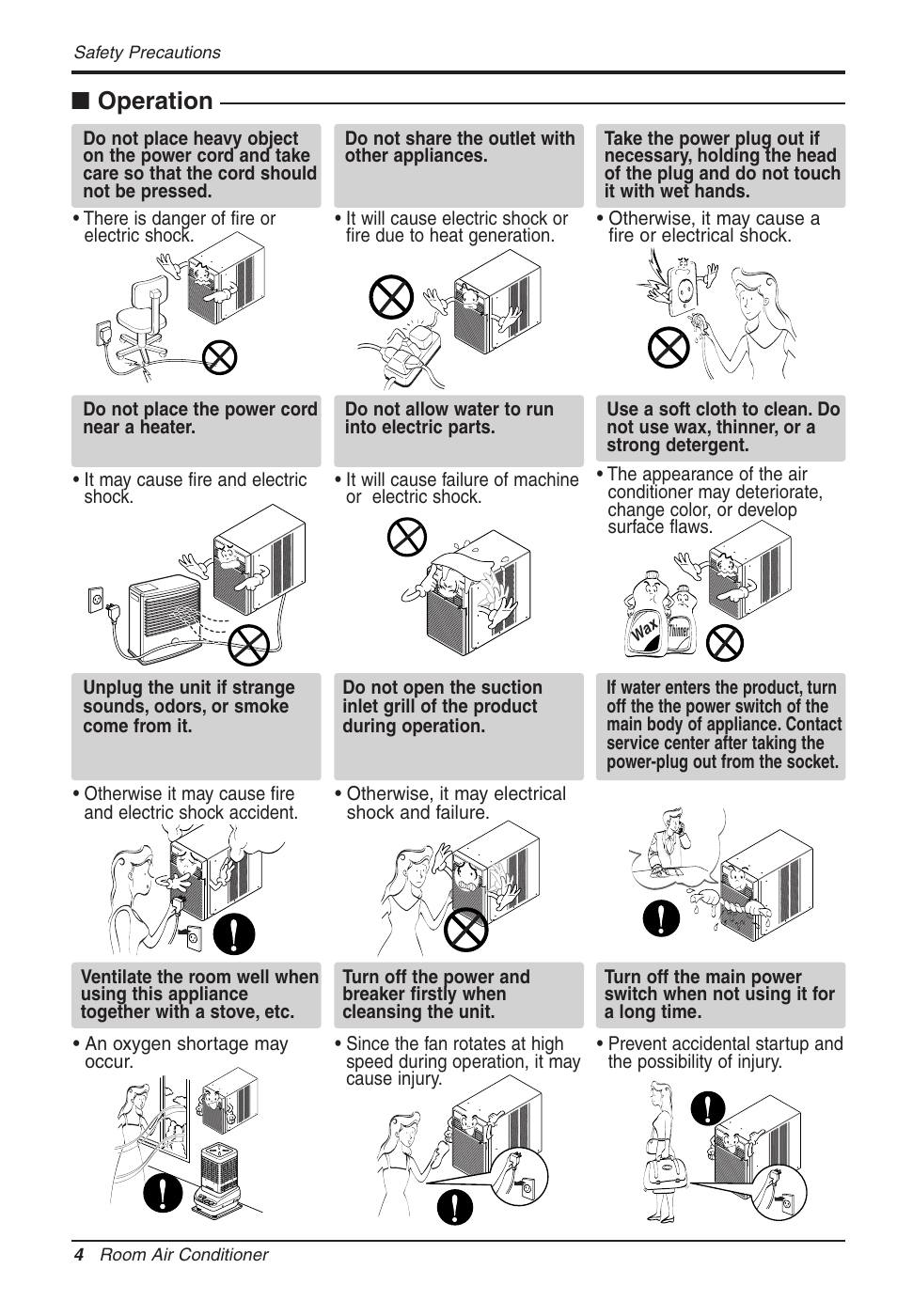 Operation | LG LW1012CR User Manual | Page 4 / 47