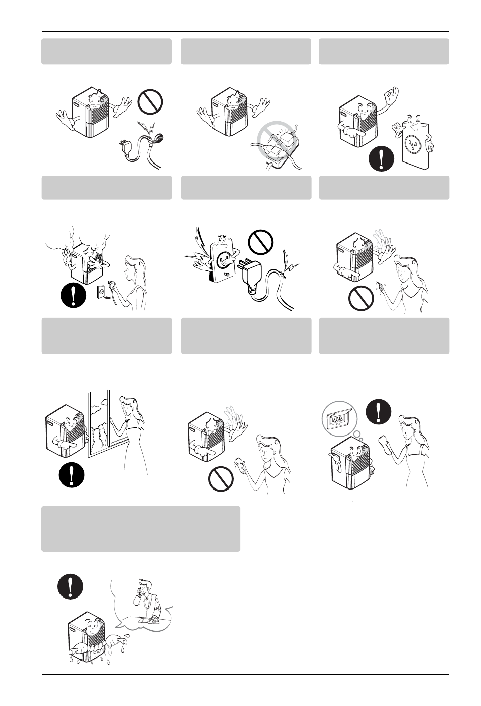 18 deshumidificador precauciones de seguridad | LG LD451EGL User Manual | Page 18 / 32