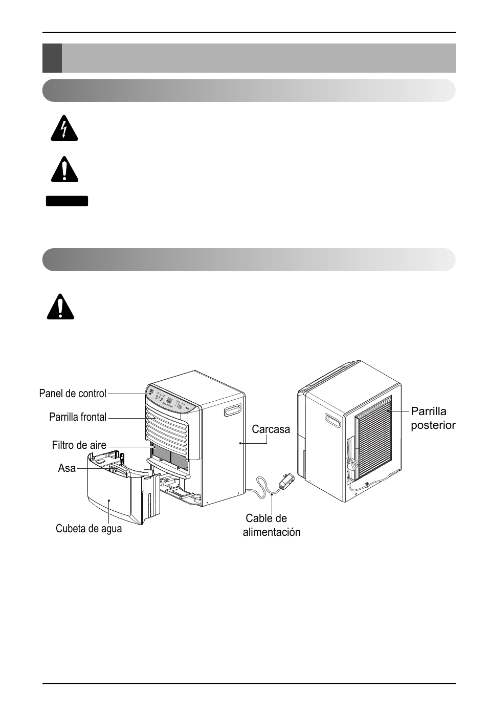 Instrucción, Símbolos utilizados en este manual caracteríticas | LG LD451EGL User Manual | Page 22 / 32