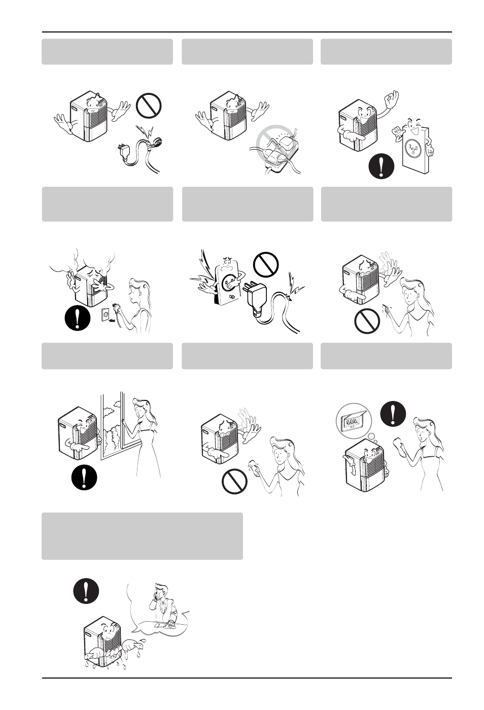 4 dehumidifier safety precautions | LG LD451EGL User Manual | Page 4 / 32