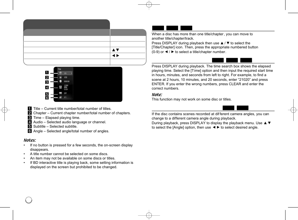 Displaying disc information | LG LHB977 User Manual | Page 34 / 65