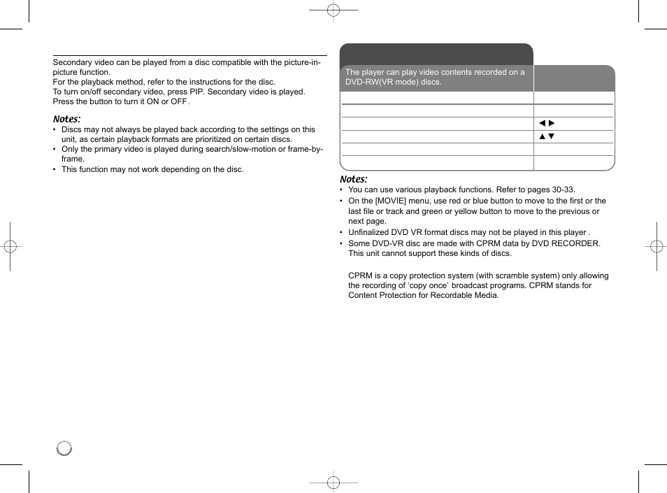 Playing a movie | LG LHB977 User Manual | Page 36 / 65