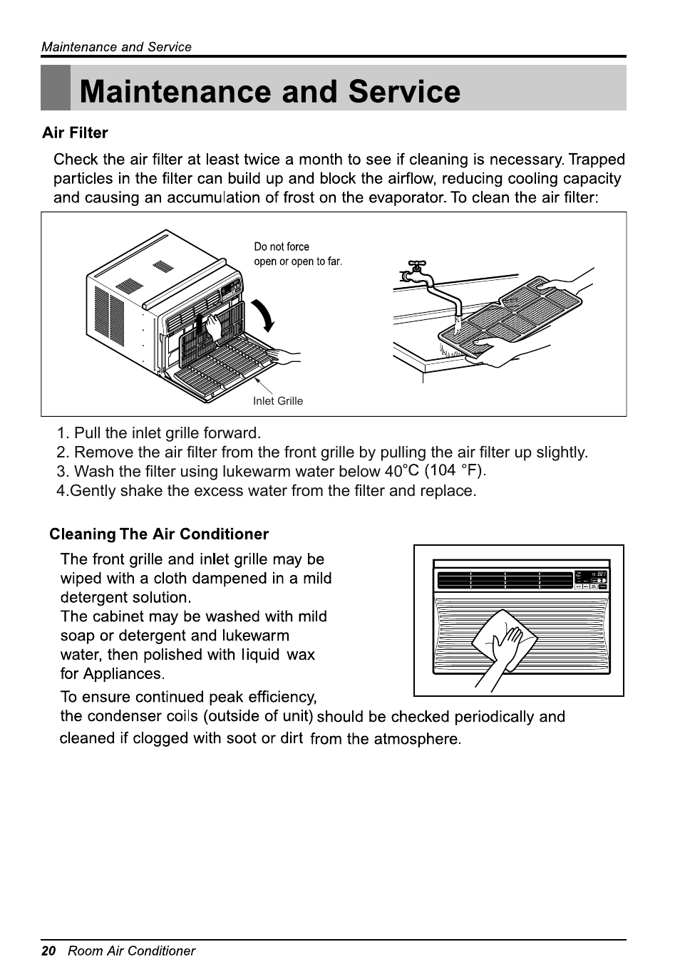 LG LW1813ER User Manual | Page 20 / 48