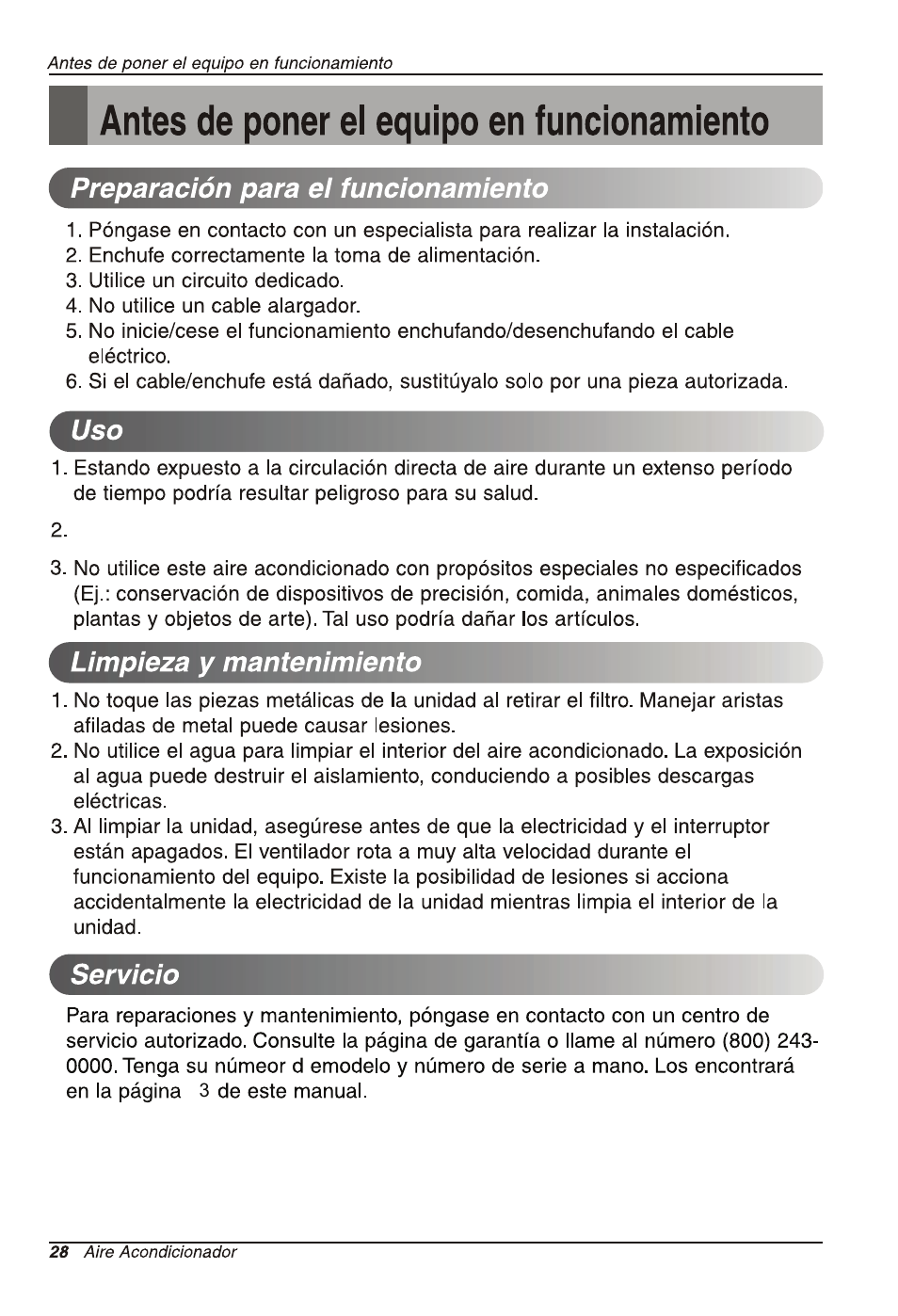 LG LW1813ER User Manual | Page 28 / 48