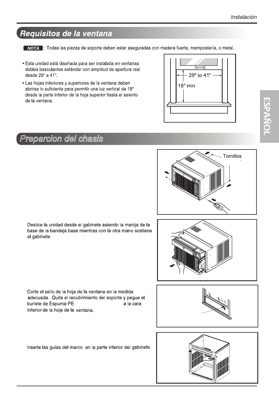 Preparcion del chasis | LG LW1813ER User Manual | Page 33 / 48