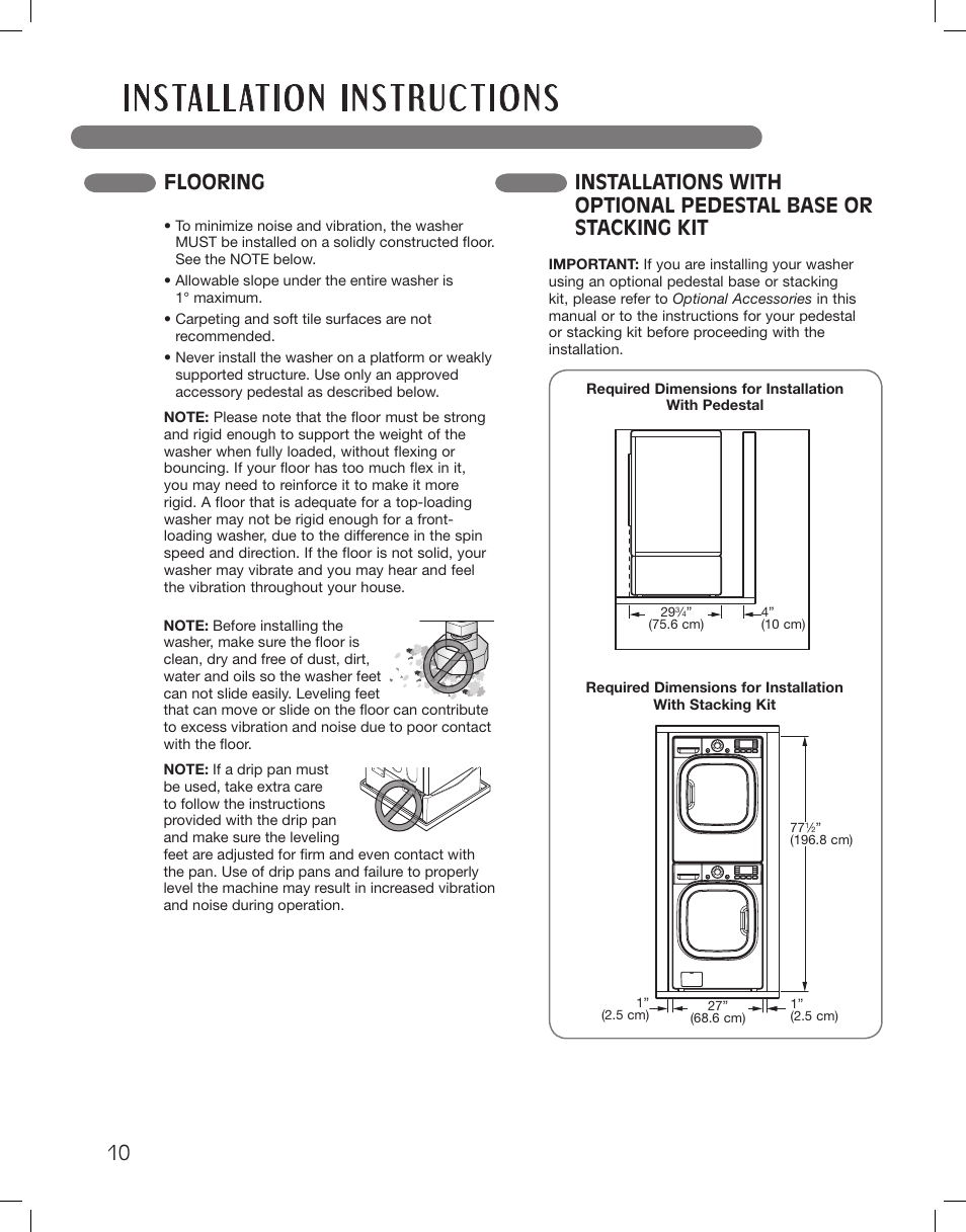 LG WM3875HVCA User Manual | Page 10 / 108