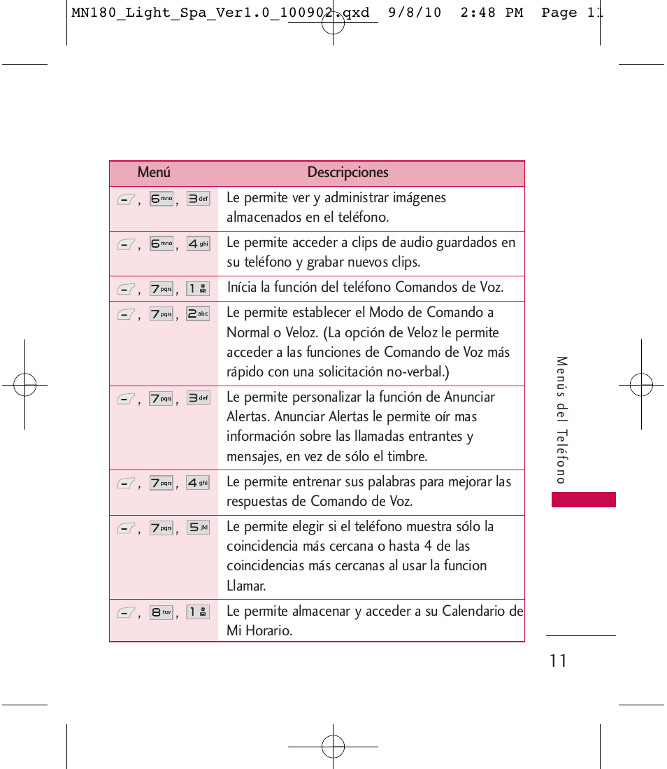 LG LGMN180 User Manual | Page 38 / 55