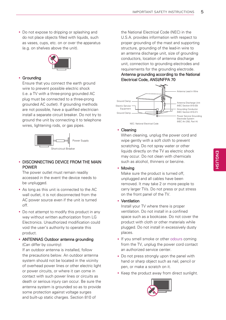 LG 55LV5500 User Manual | Page 5 / 166