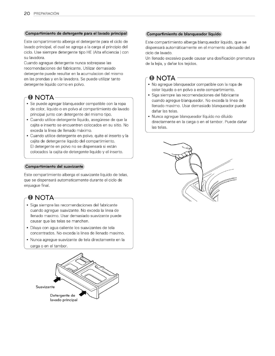 O nota | LG WT4901CW User Manual | Page 58 / 76