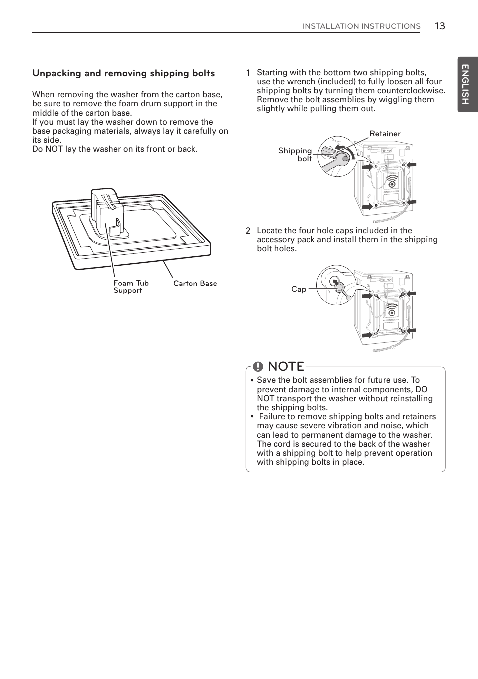 LG WM3570HWA User Manual | Page 13 / 96
