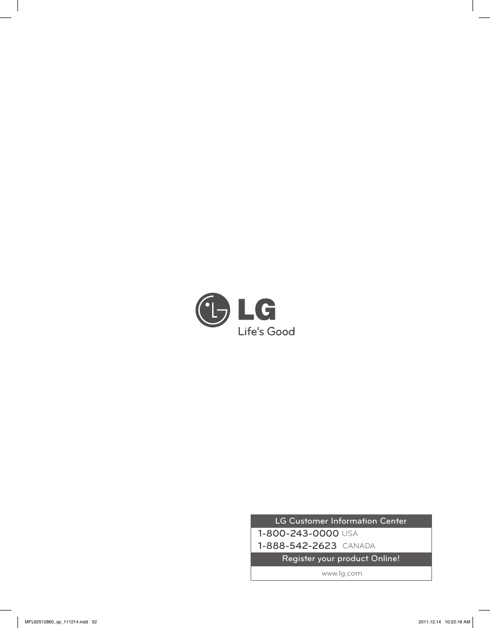 LG DLEX3470W User Manual | Page 96 / 96