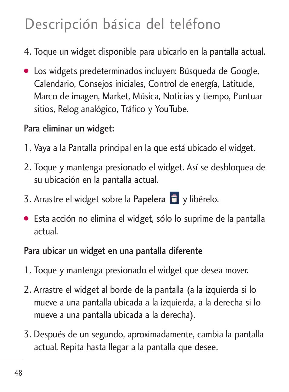 Descripción básica del teléfono | LG LGL45C User Manual | Page 306 / 546