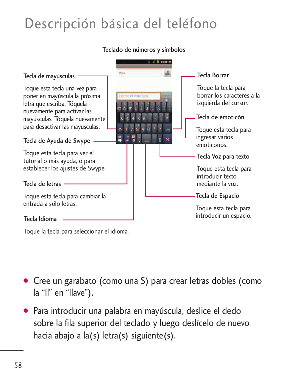 Descripción básica del teléfono | LG LGL45C User Manual | Page 316 / 546