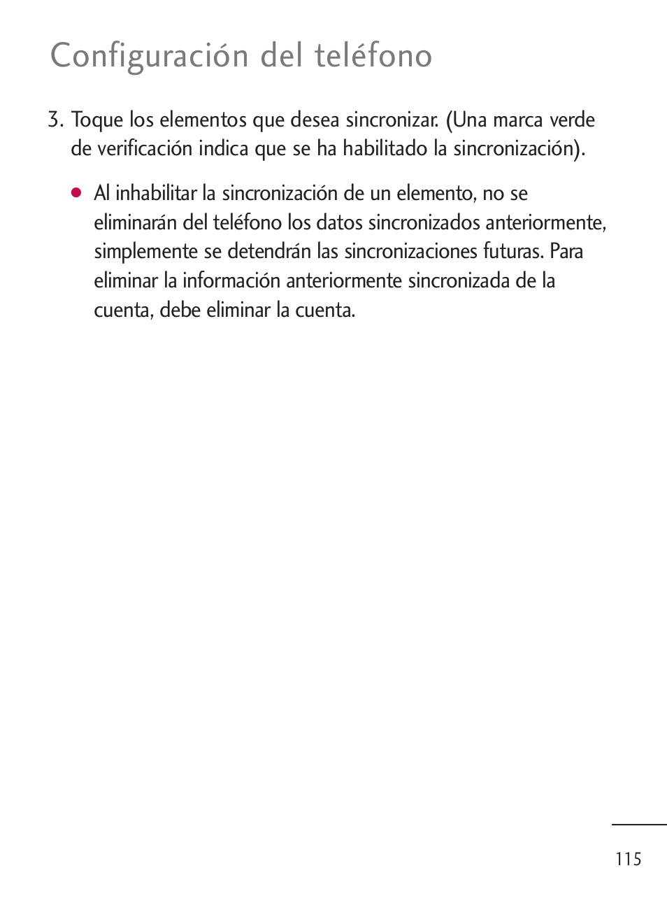 Configuración del teléfono | LG LGL45C User Manual | Page 373 / 546