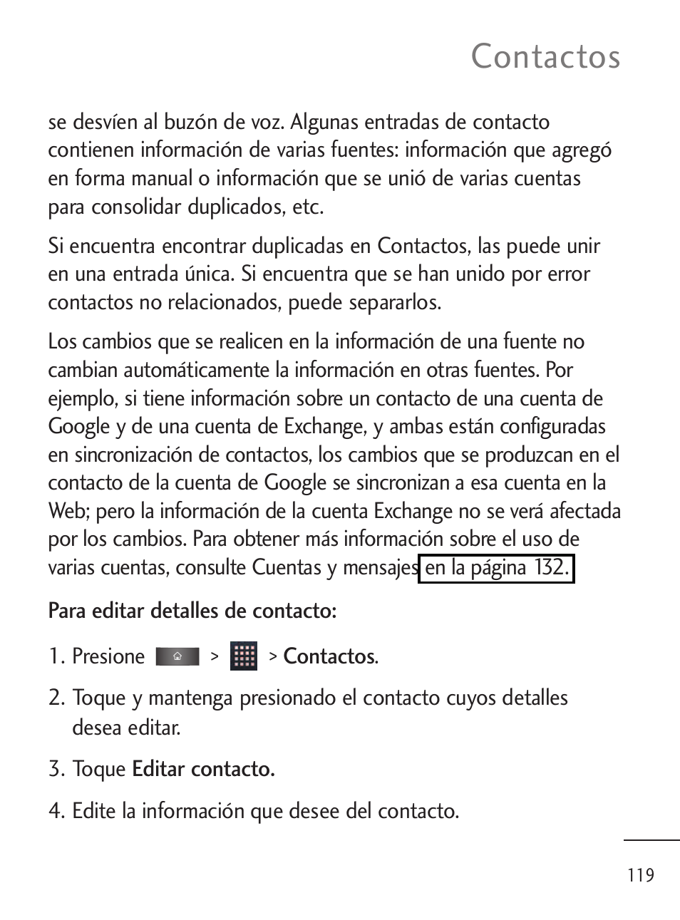 Contactos | LG LGL45C User Manual | Page 377 / 546