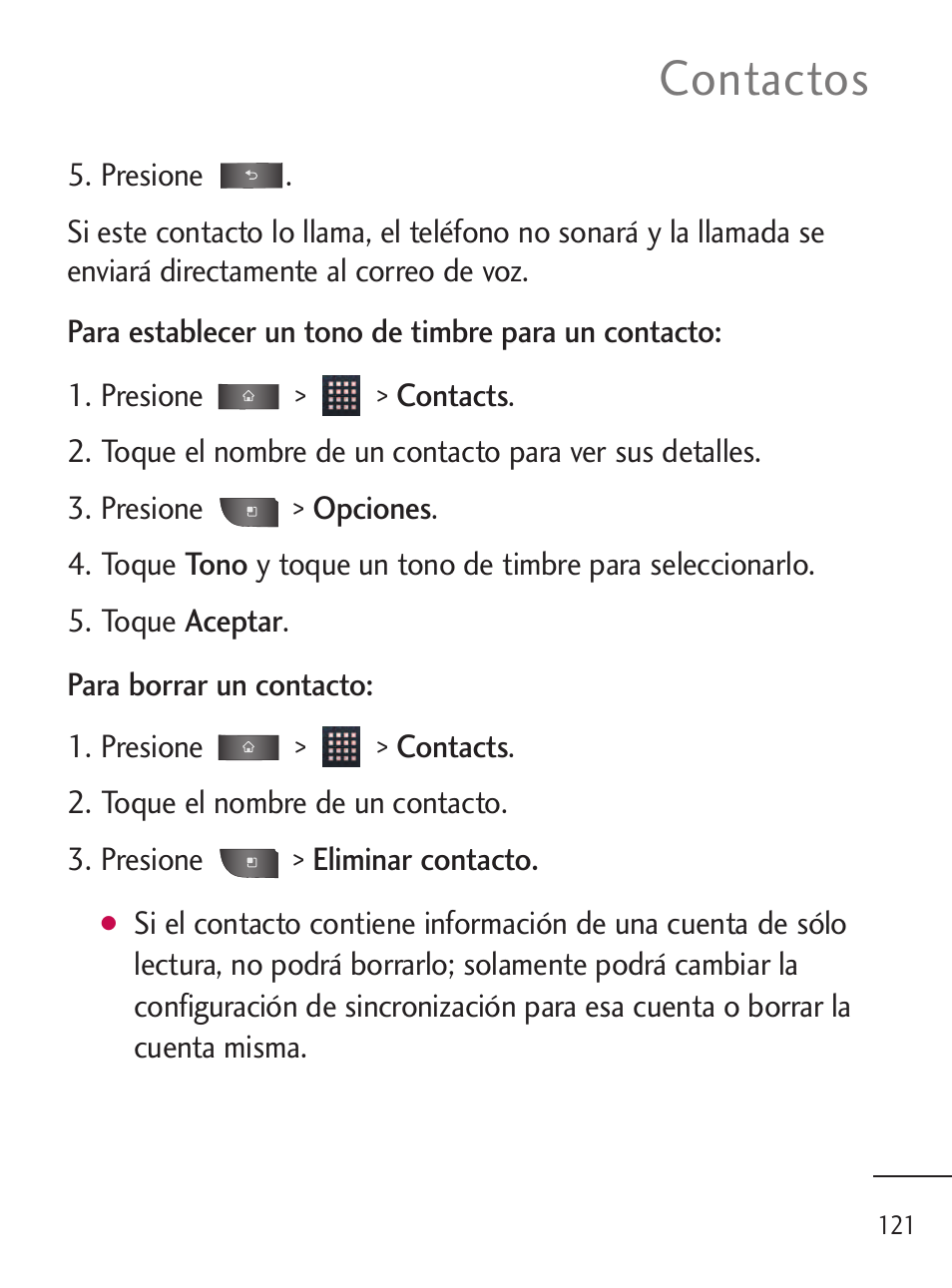 Contactos | LG LGL45C User Manual | Page 379 / 546