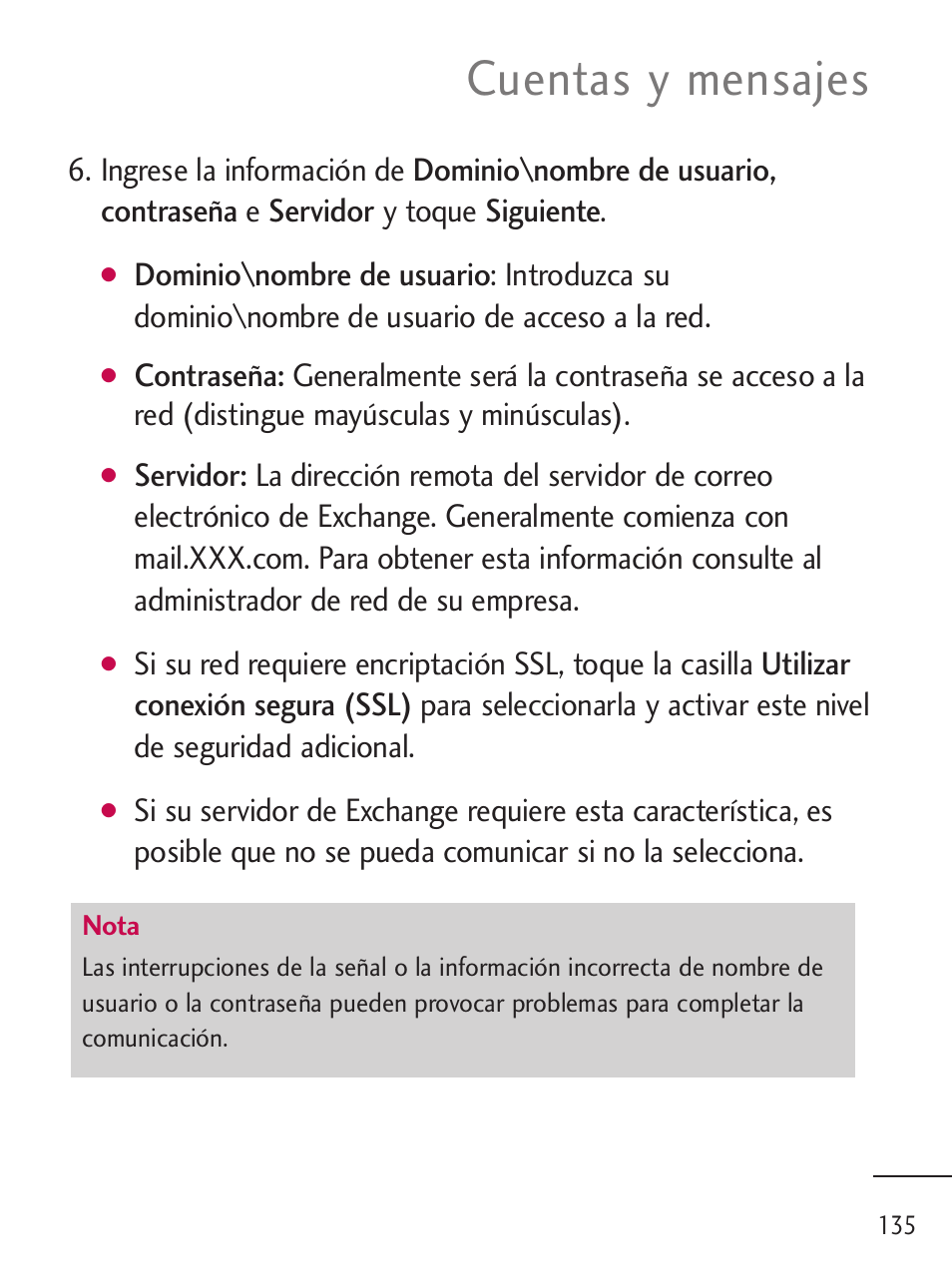 Cuentas y mensajes | LG LGL45C User Manual | Page 393 / 546