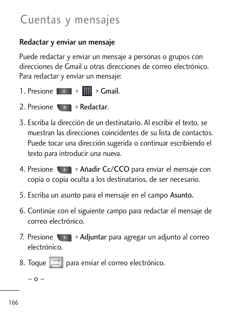 Cuentas y mensajes | LG LGL45C User Manual | Page 424 / 546