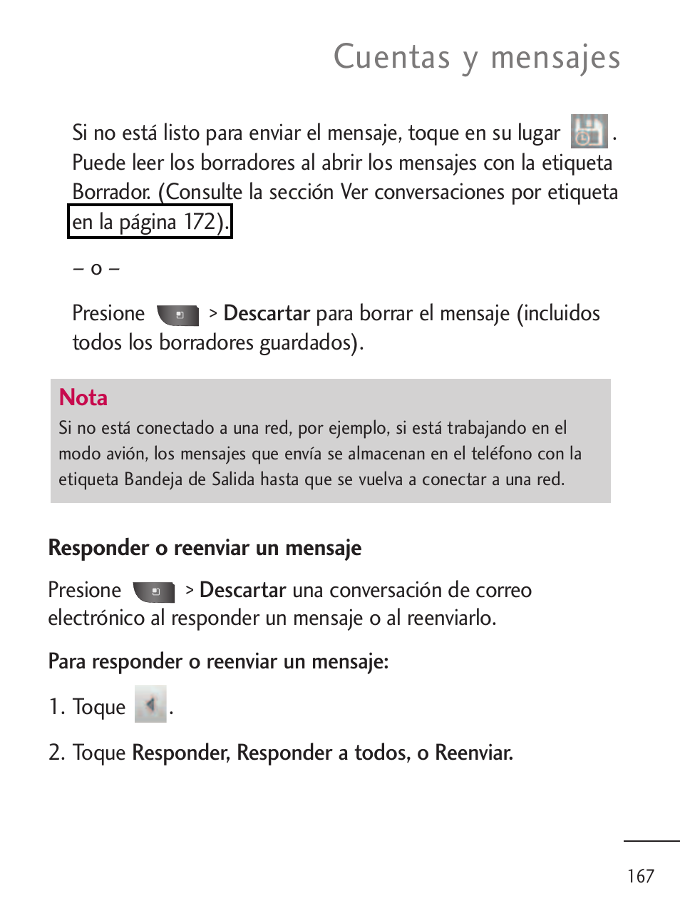 Cuentas y mensajes | LG LGL45C User Manual | Page 425 / 546