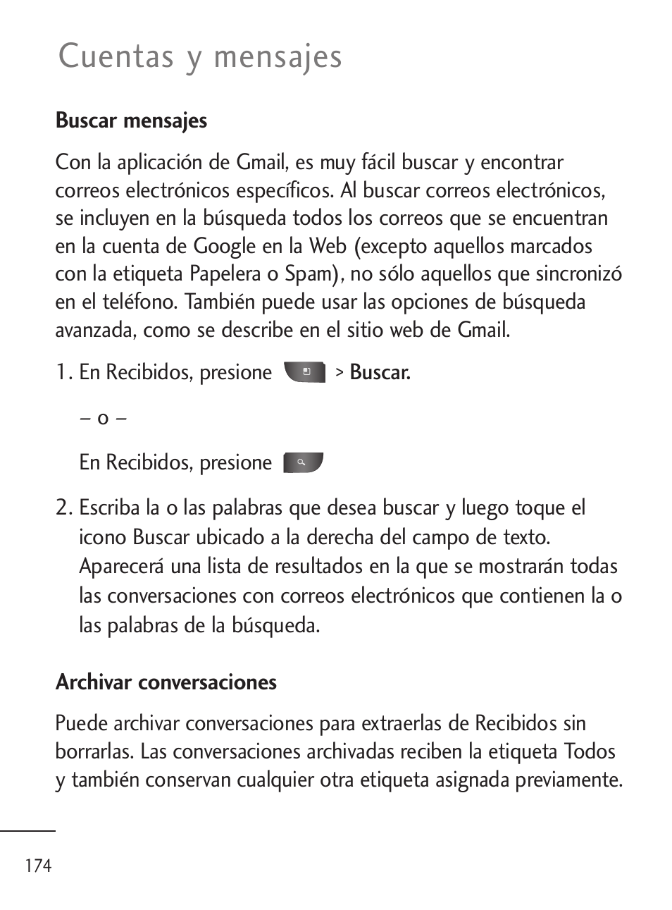 Cuentas y mensajes | LG LGL45C User Manual | Page 432 / 546