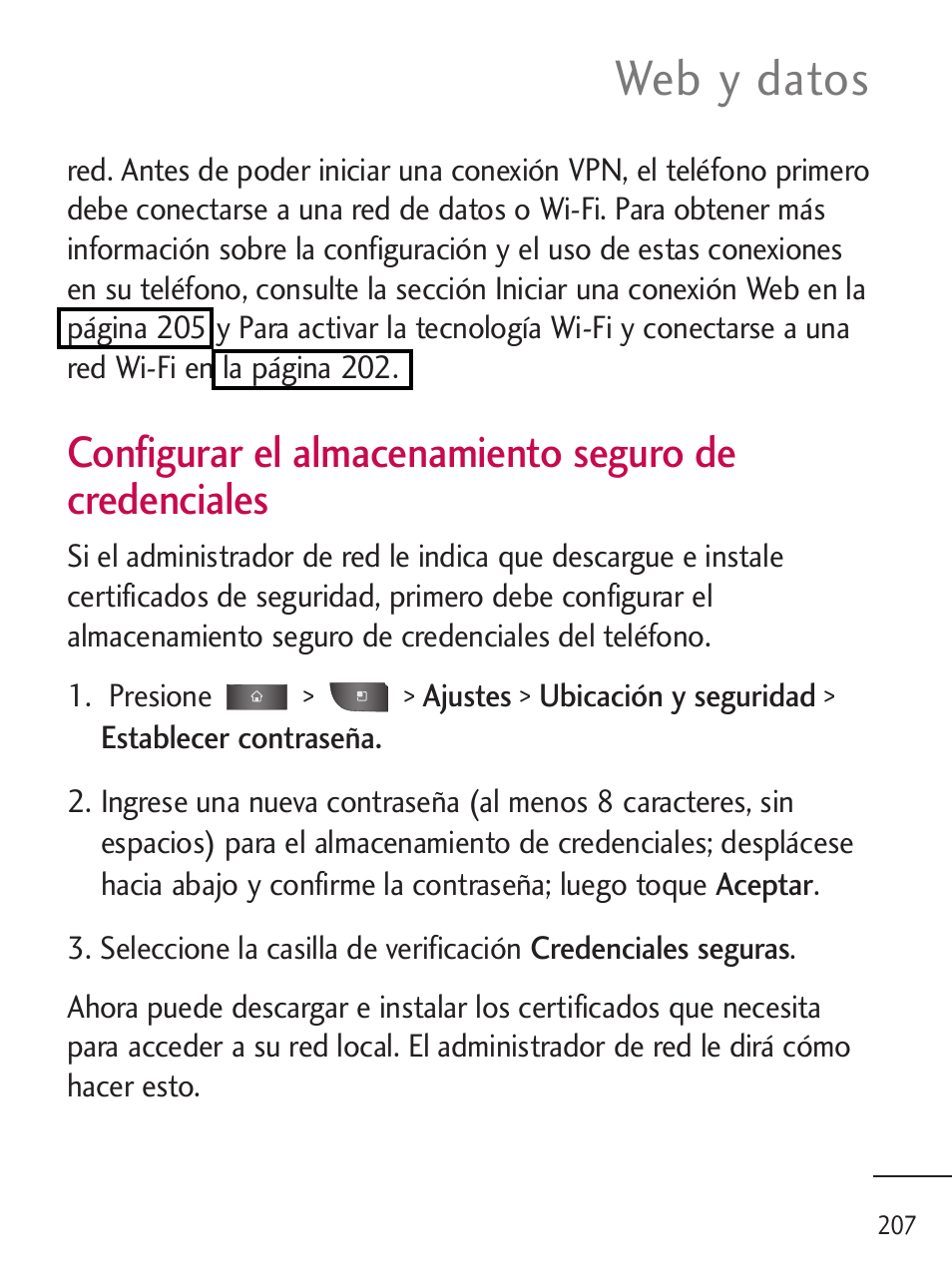 Web y datos | LG LGL45C User Manual | Page 465 / 546