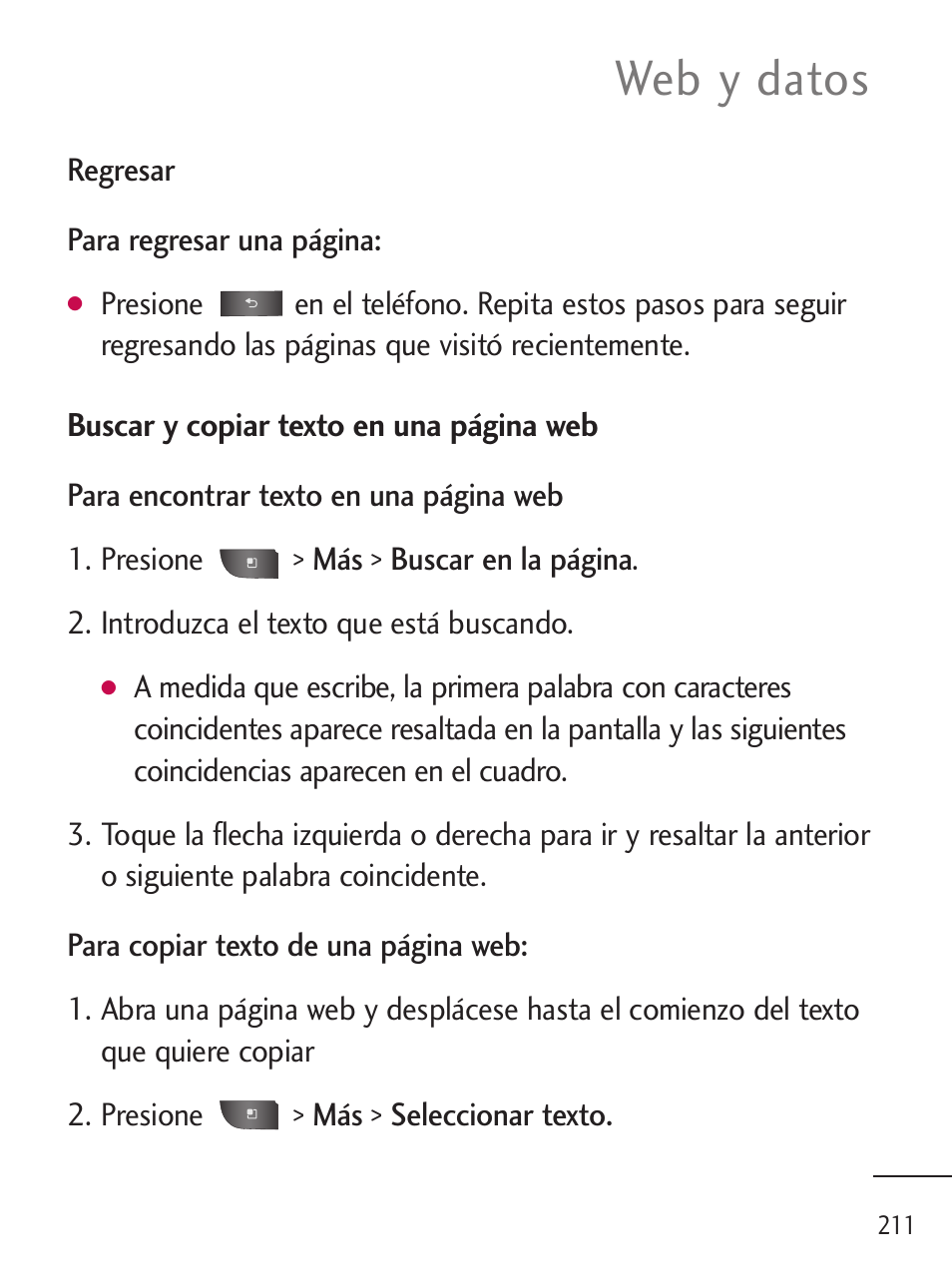 Web y datos | LG LGL45C User Manual | Page 469 / 546