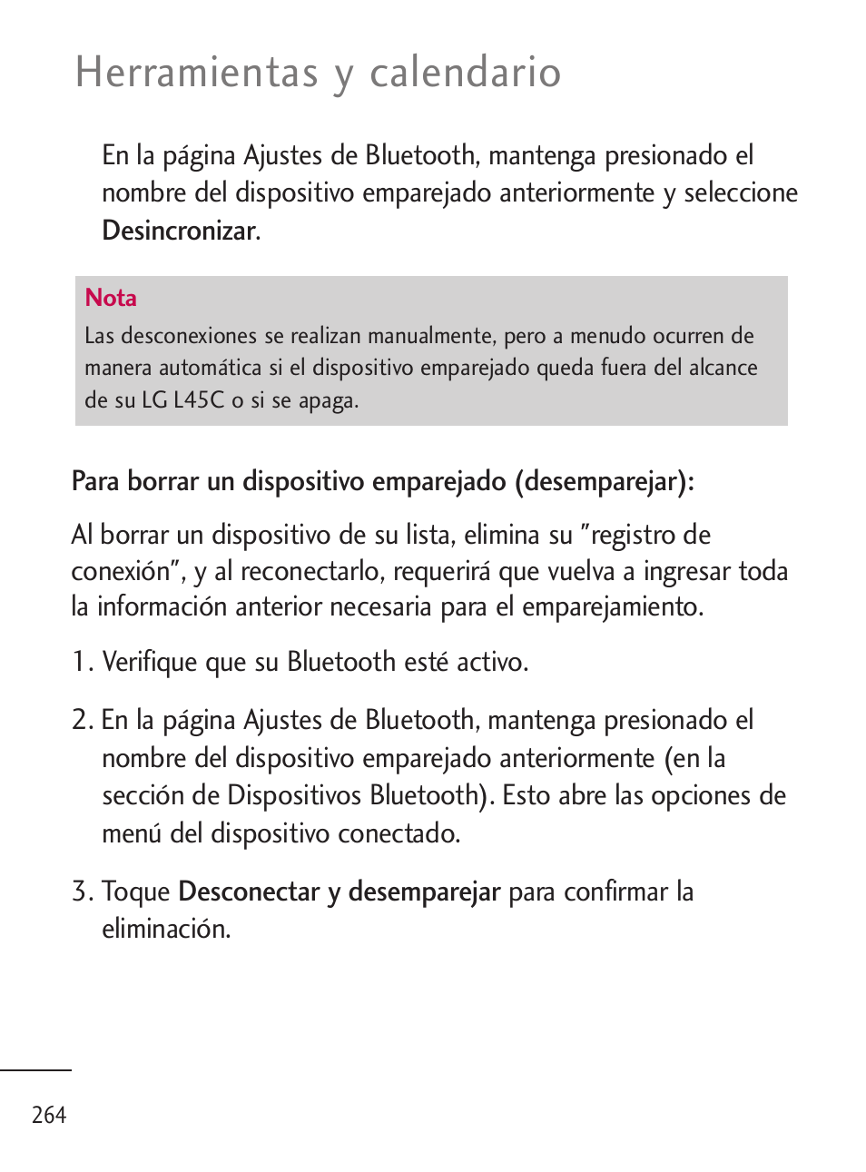 Herramientas y calendario | LG LGL45C User Manual | Page 522 / 546